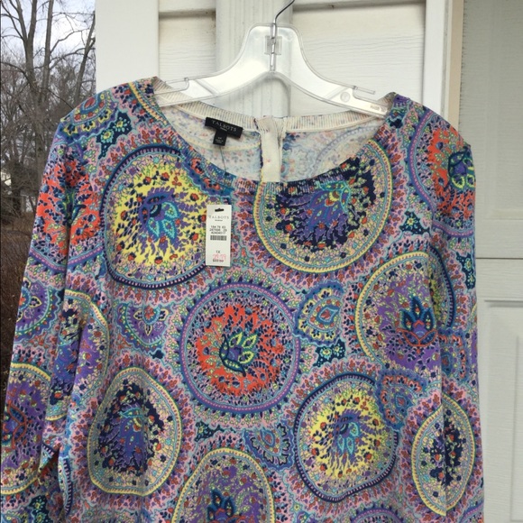Talbots Sweaters - NWT Talbots Lavender Blue Orange Yellow Sweater